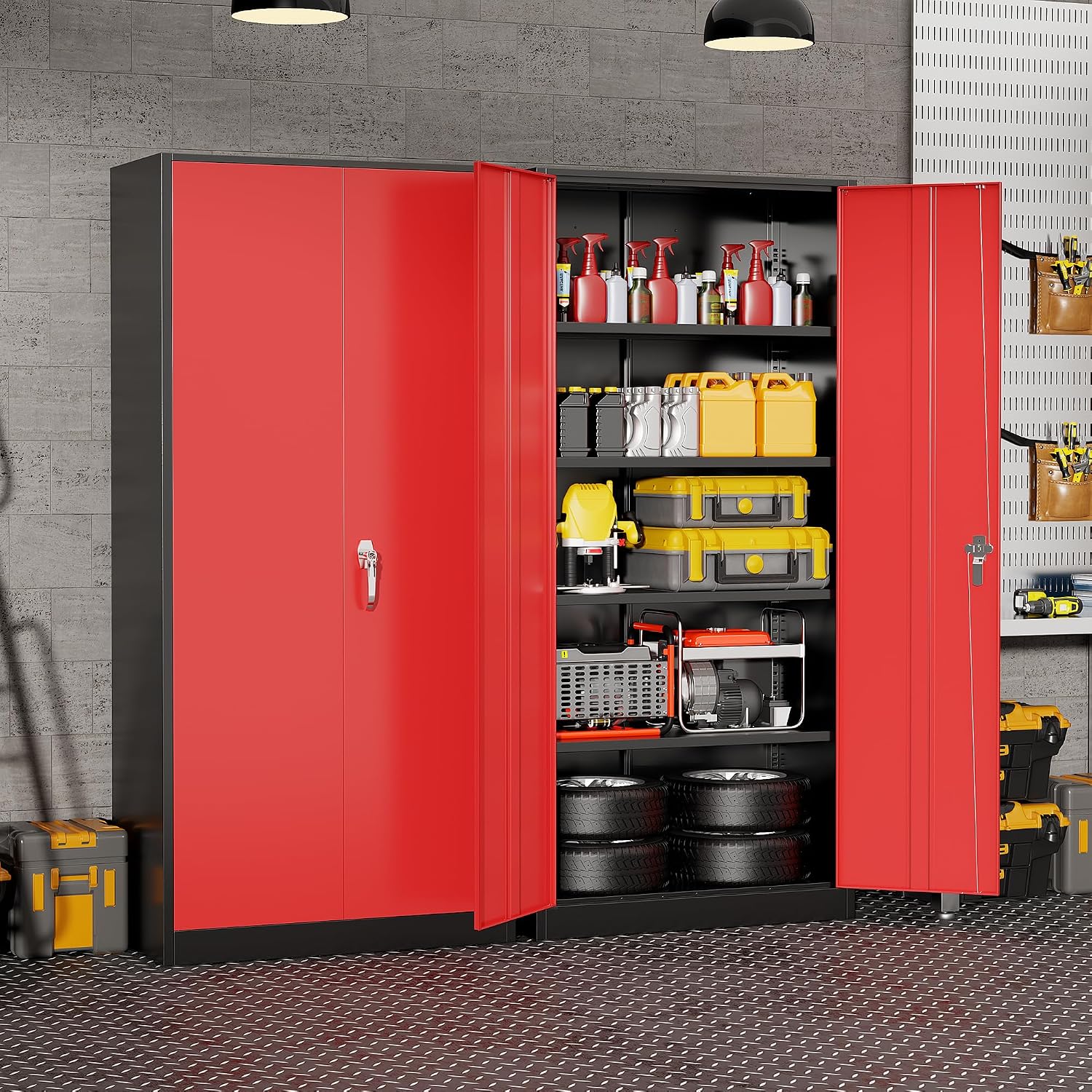 Ağır Hizmet Tipi Metal Garaj D - Workshop Tools Storage incelemesi ve fiyatı